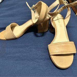 Aldo block heel sandal size 7